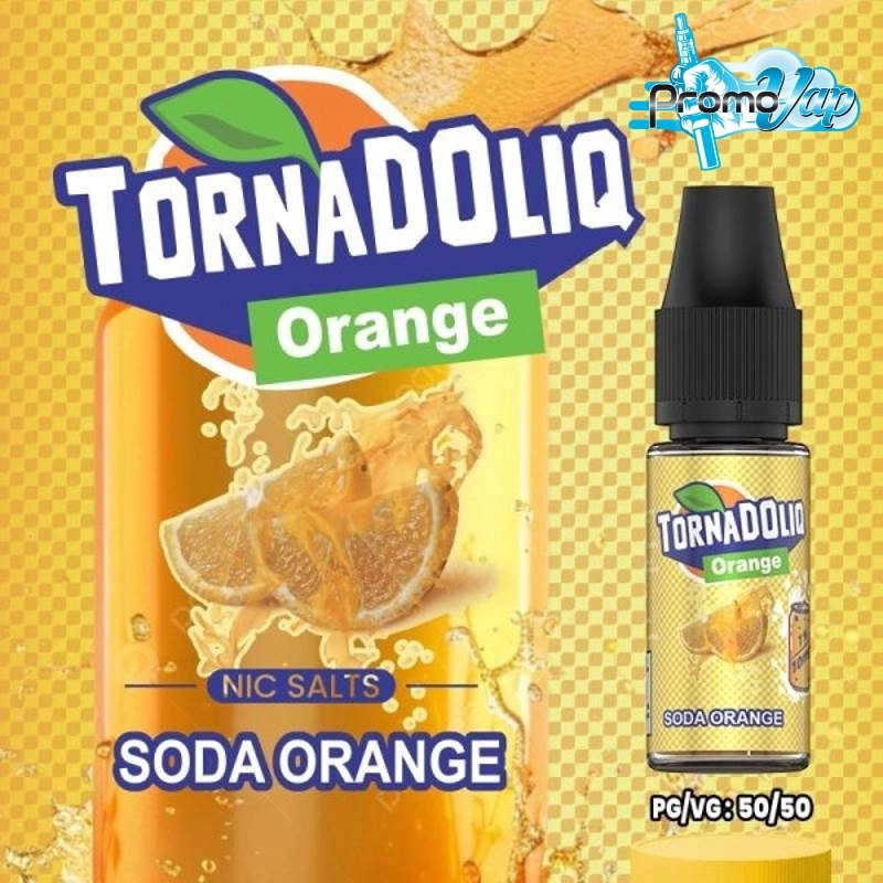 Soda orange 10ml Sel de nicotine Tornadoliq - Soda orange 10ml Sel de nicotine Tornadoliq