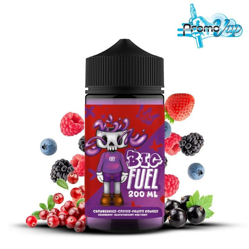Cranberries - Cassis - Fruits rouges 200ml 0mg - BIG FUEL - Maison Fuel