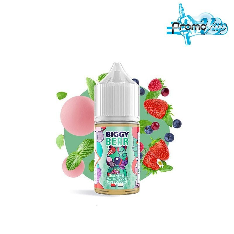 Menthe fruits rouges bubble gum 30ml arôme BIGGY BEAR