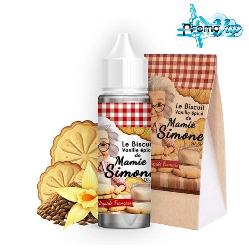 Mamie Simone 0mg 50ml - Les Douceurs de Mamie by Fifty Vape - Mamie Simone 0mg 50ml - Les Douceurs de Mamie by Fifty Vape
