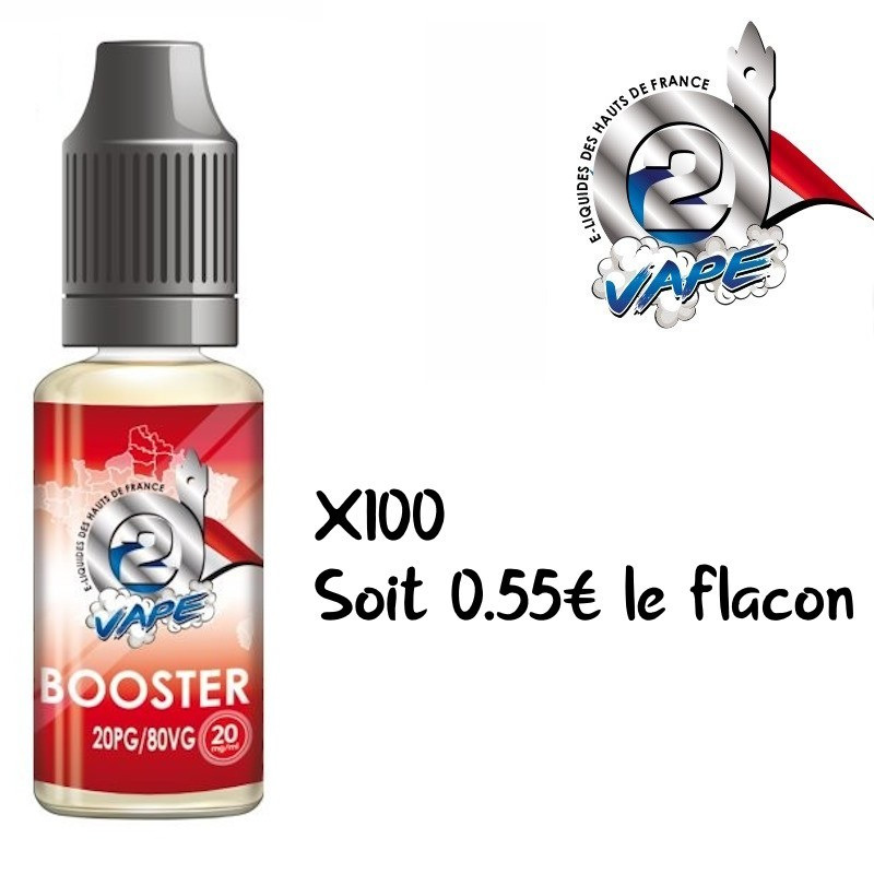 BOOSTER DE NICOTINE 20/80 X100 NICOBOOST O2VAPE -