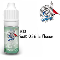 Booster de nicotine Végétal 50/50 X10 O2VAPE 10ml -