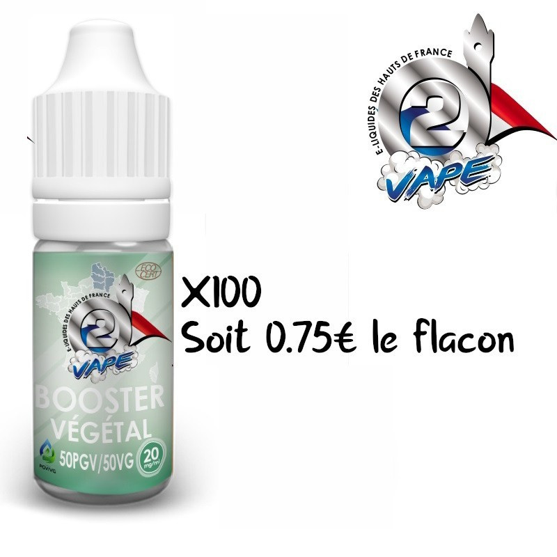 Booster de nicotine Végétal 50/50 X100 O2VAPE 10ml 2 -