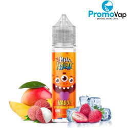 E-liquide Nabot 50ML - 0mg Liquideo Multi Freeze Litchi mangue fraise - Liquideo