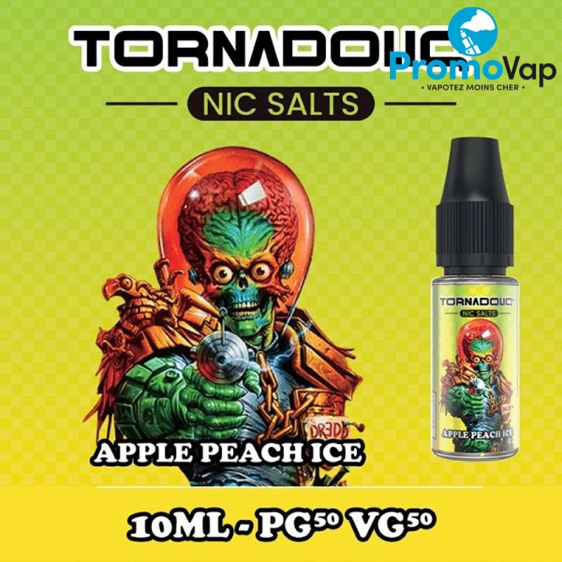 Apple Peach Ice 10ml Tornadoliq - TORNADOLIQ Apple Peach Ice 10ml Tornadoliq