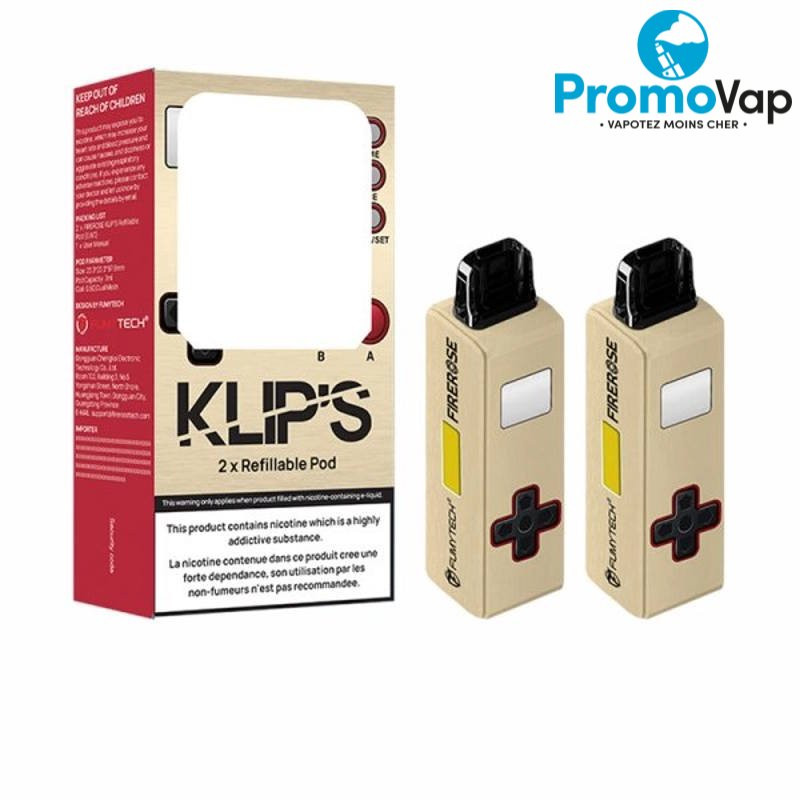 Cartouches Klip's 0.6Ω 7ml (2pcs) - Fumytech x Firerose