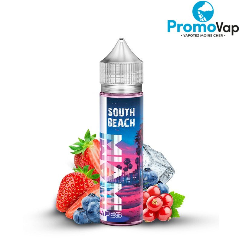 South Beach 50ml Miami Vapes Millésime 0mg