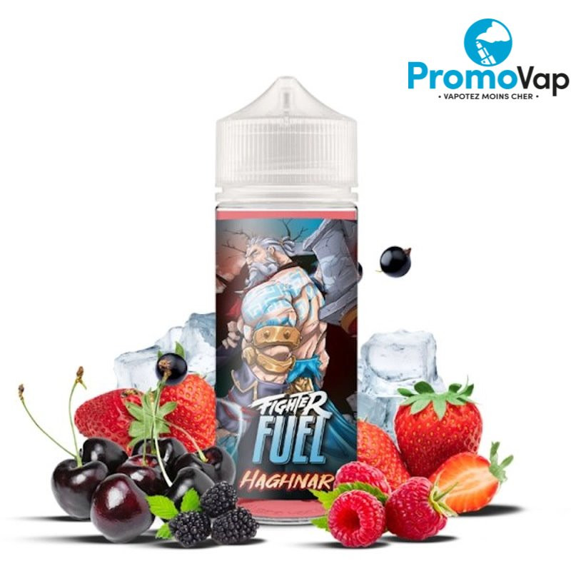 Haghnar 100ml  FIGHTER FUEL fraise cassis framboise cerise mure frais