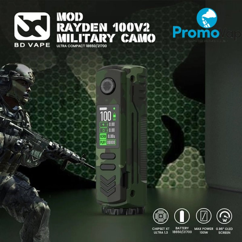 Box Rayden 100 V2 Military Camo BD VAPE