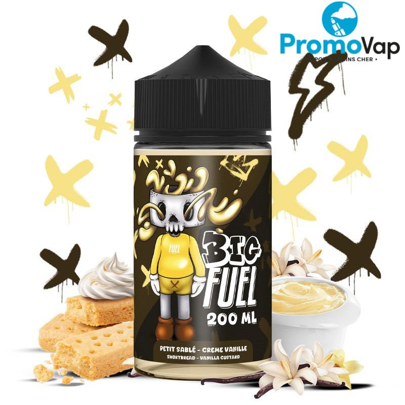 Petit Sablé Crème vanille 200ml 0mg - BIG FUEL - Maison Fuel