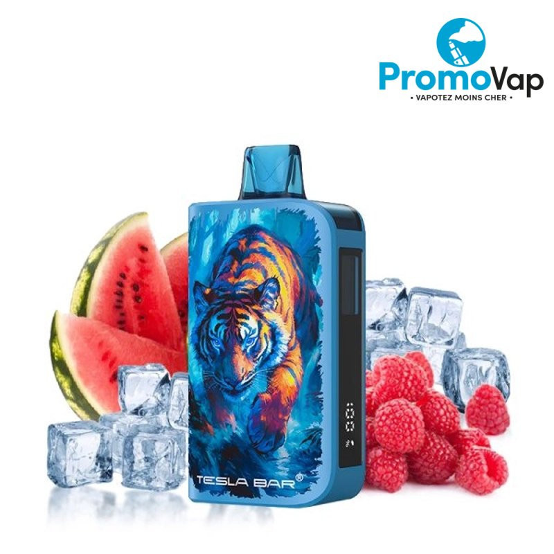 Puff Tesla Bar by Teslacigs ST-10K 2% 10ml Raspberry Watermelon ice