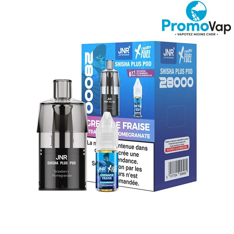 Cartouches recharge Shisha Plus 12ml 20mg - JNR X FIGHTER FUEL