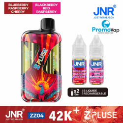 Puff Z Pluse 42k JNR blueberry raspberry cherry blackberry red raspberry - JNR