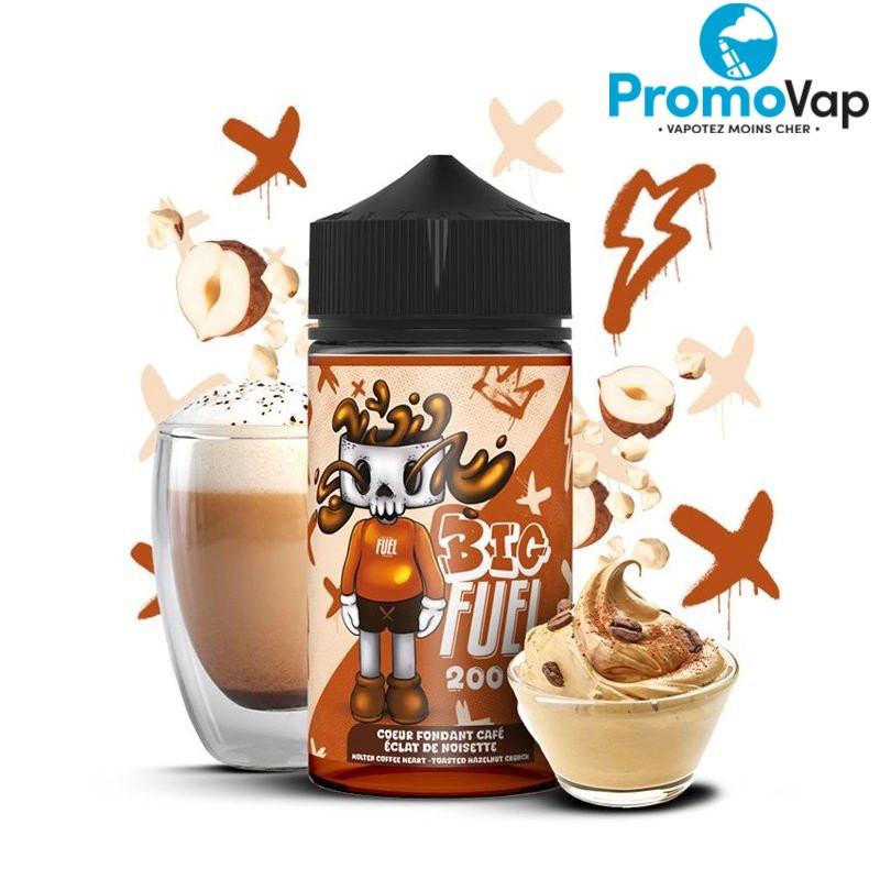 Coeur Fondant Café Éclat de Noisette 200ml 0mg BIG FUEL - Maison Fuel