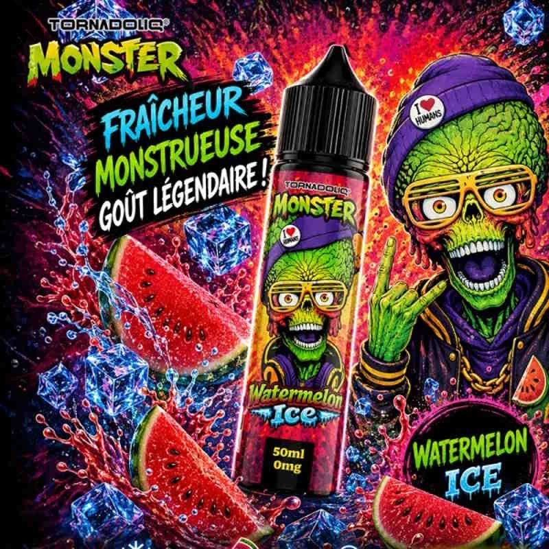 Watermelon Ice 0mg 50ml - Monster by Tornadoliq