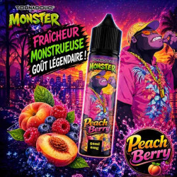 Peach Berry 0mg 50ml - Monster by Tornadoliq - TORNADOLIQ