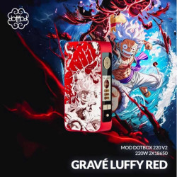 Box dotbox 220 V2 220W 2x18650 Gravé Luffy Dotmod - Dotmod