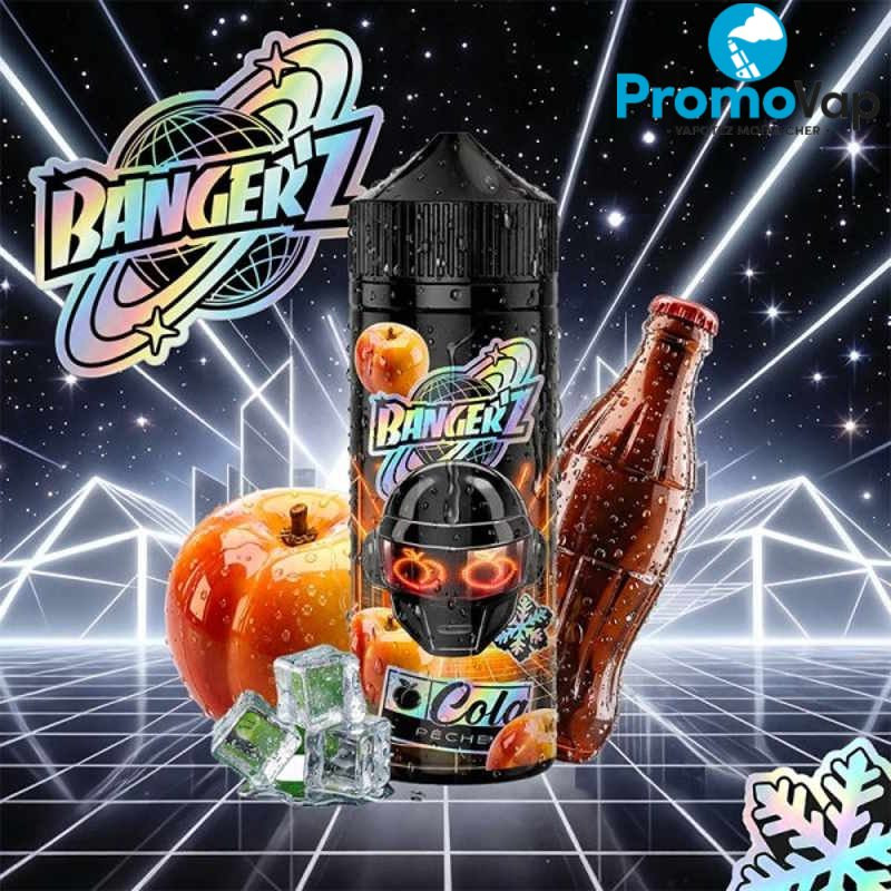 Cola pêche 0mg 100ml - Banger'z