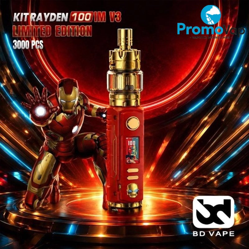 Kit Rayden 100 V3 Iron man Limited Edition BD VAPE