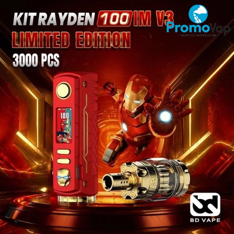 Kit Rayden 100 V3 Iron man Limited Edition BD VAPE