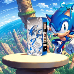 Mod dotBox 220 V2 220W 2x18650 Gravé Sonic Blue - Dotmod - Dotmod