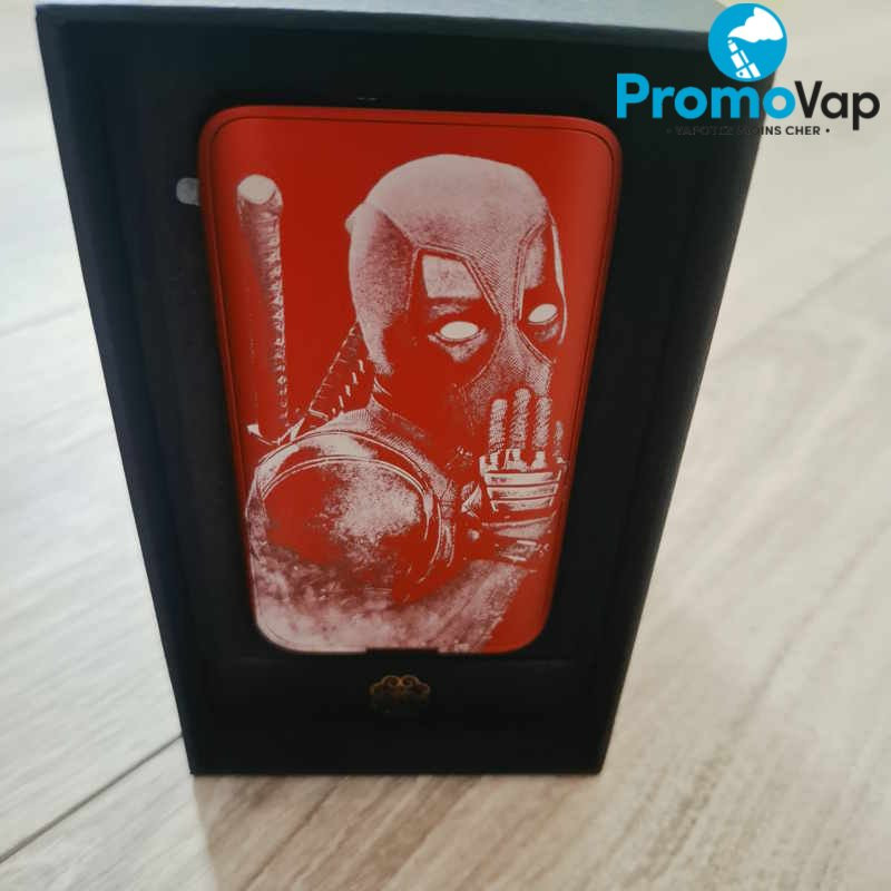 Mod dotBox 220 V2 220W 2x18650 Gravé Deadpool red - Dotmod