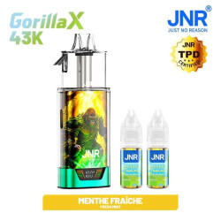 Puff Gorilla X Fresh mint 0mg sans nicotine - JNR - JNR