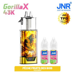 Puff Gorilla X Peach berry 0mg sans nicotine - JNR - JNR