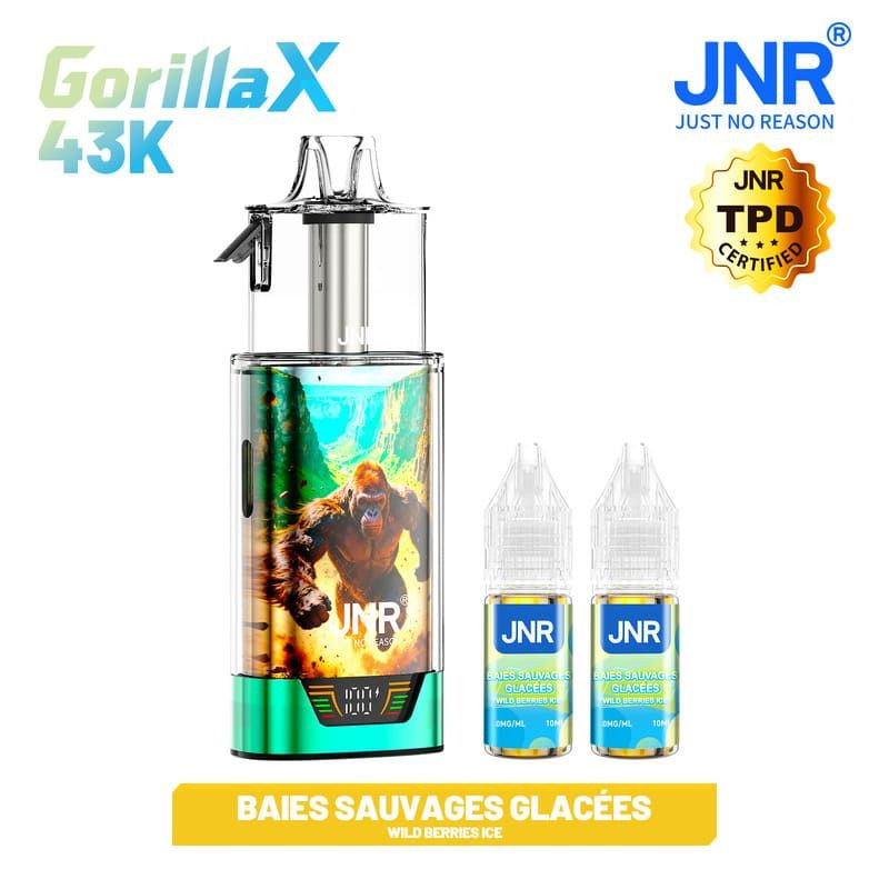 Puff Gorilla X Wild Berries Ice 0mg sans nicotine - JNR