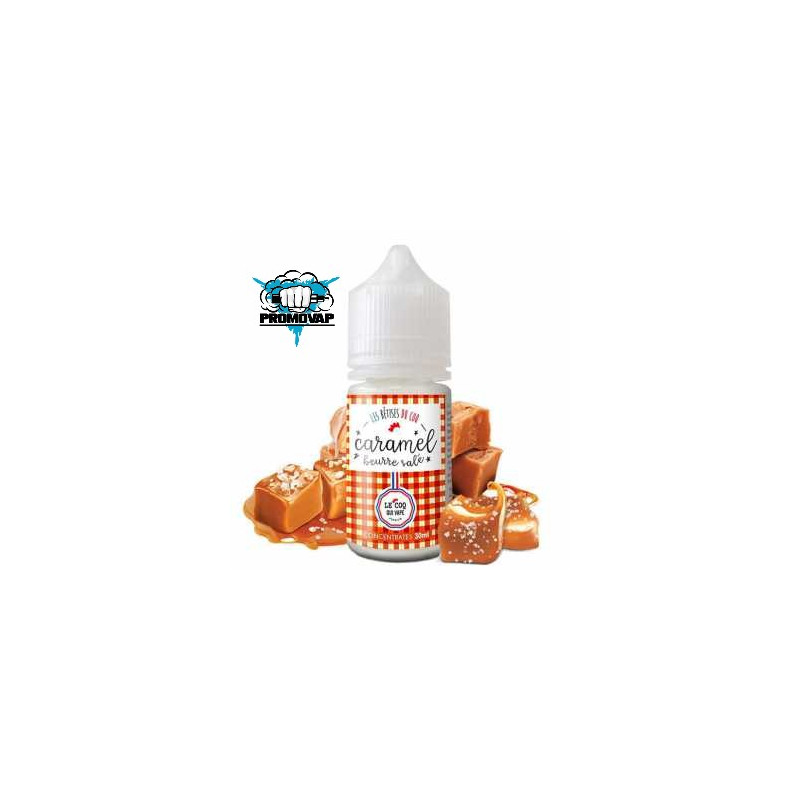 Caramel Beurre Salé Arôme concentré 30ml LE COQ QUI VAPE - Le Coq Qui Vape Caramel Beurre Salé Arôme concentré 30ml LE COQ QUI VAPE