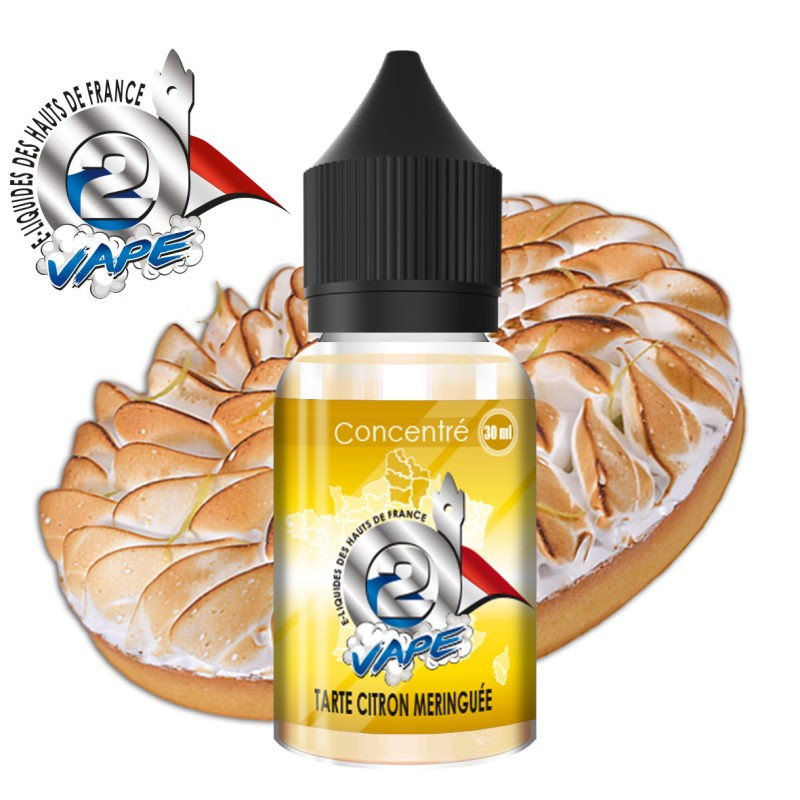 Tarte Citron Meringuée Arôme concentré 30ml O2Vape - O2 VAPE Tarte Citron Meringuée Arôme concentré 30ml O2Vape
