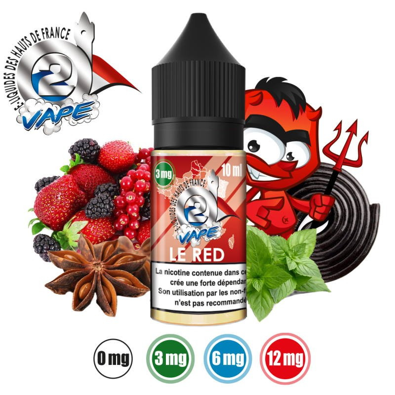 O2VAPE LE RED 10 ml - O2 VAPE O2VAPE LE RED 10 ml