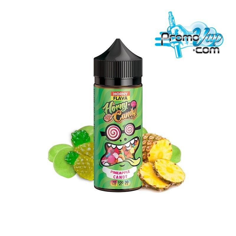 Pineapple Candy 100ml HORNY FLAVA - Horny Flava Pineapple Candy 100ml HORNY FLAVA