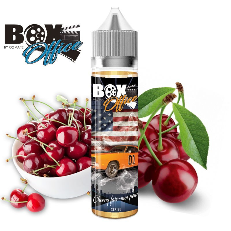 Cherry Fais Moi Peur 50ml BOX OFFICE - O2 VAPE Cherry Fais Moi Peur 50ml BOX OFFICE