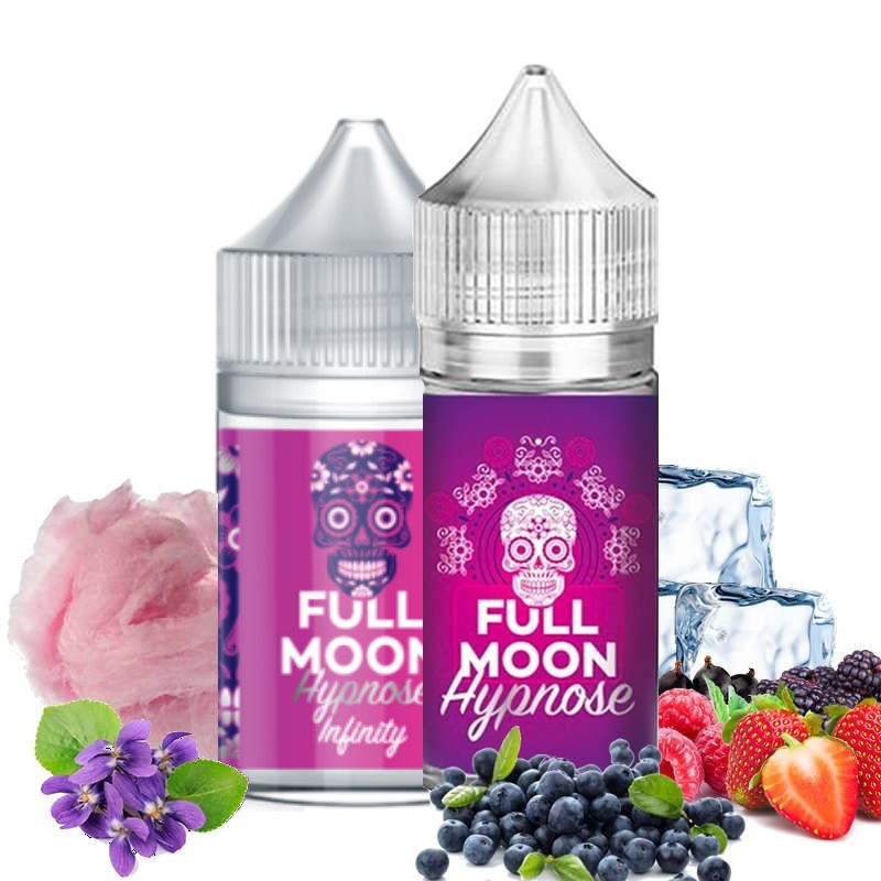Hypnose Arôme concentré 30ml FULL MOON barbe à papa violette myrtille fruits rouges - Full Moon Hypnose Arôme concentré 30ml FULL MOON barbe à papa violette myrtille fruits rouges