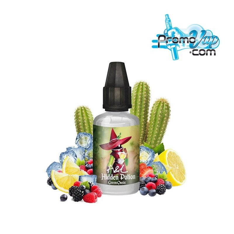 Green Oasis Arôme concentré 30ml HIDDEN POTION AROMES ET LIQUIDES cactus fruits rouges citron