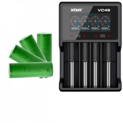 PACK Chargeur VC4 + 4 Accus SONY VTC6 18650