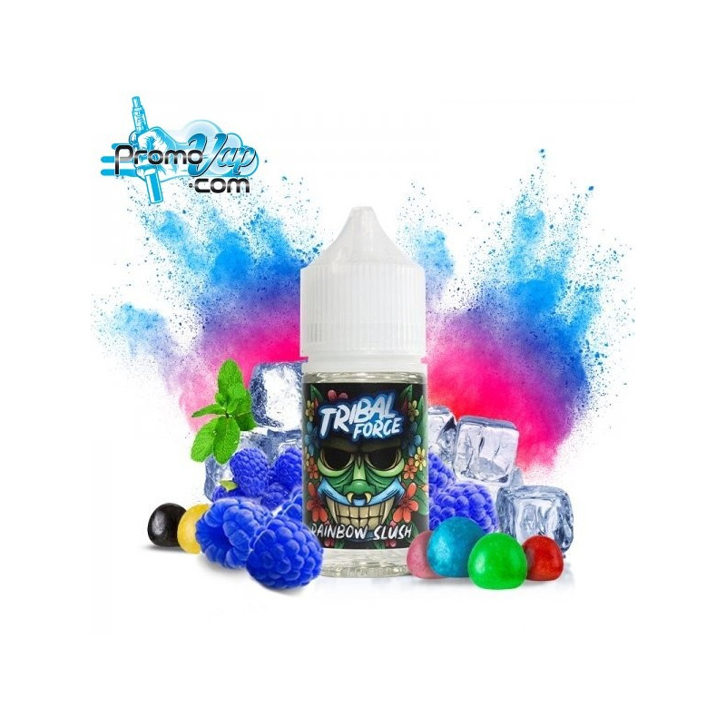 Rainbow Slush Arôme concentré 30ml TRIBAL FORCE bonbon dragibus framboises bleues frais - TRIBAL FORCE Rainbow Slush Arôme concentré 30ml TRIBAL FORCE bonbon dragibus framboises bleues frais