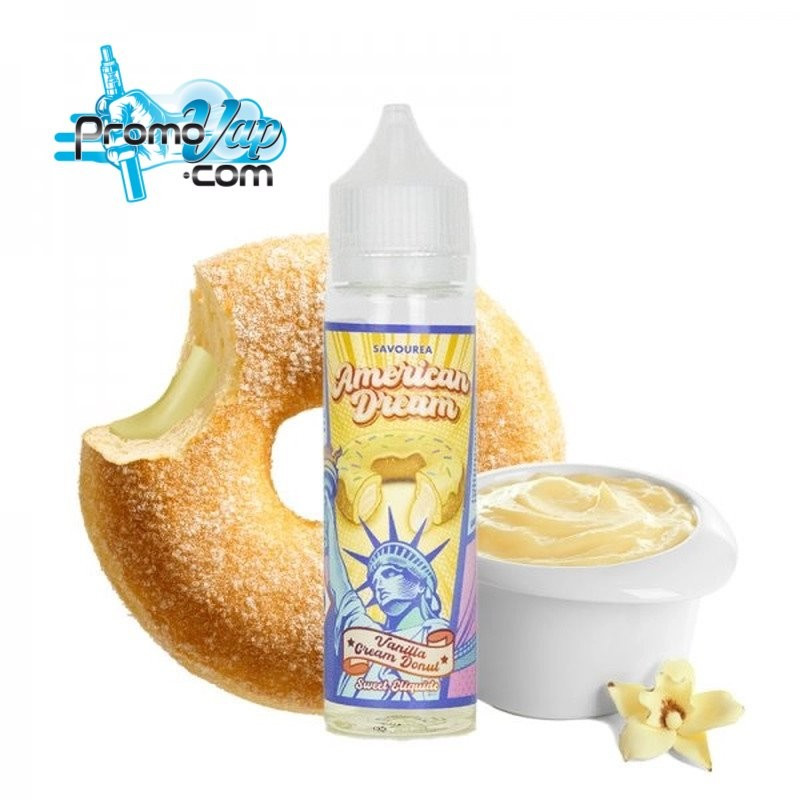 Vanilla Cream Donut 50ml AMERICAN DREAM - SAVOUREA Vanilla Cream Donut 50ml AMERICAN DREAM