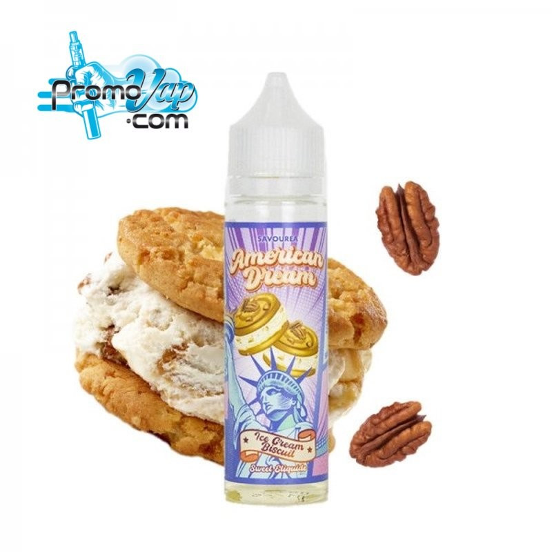 Ice Cream Biscuit 50ml AMERICAN DREAM - SAVOUREA Ice Cream Biscuit 50ml AMERICAN DREAM