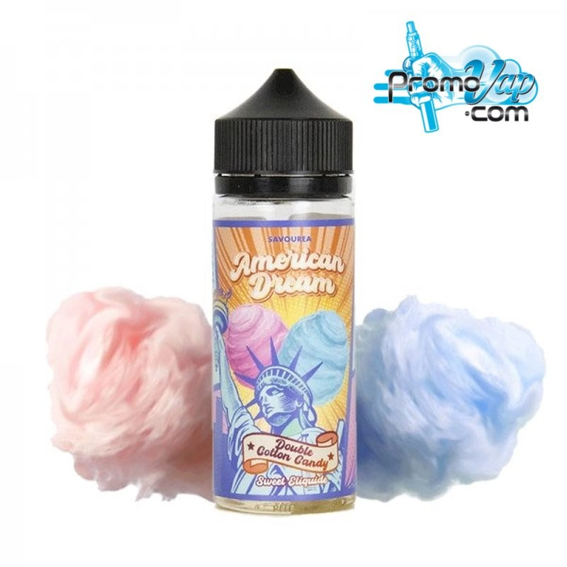 Double Cotton Candy 100ml AMERICAN DREAM - SAVOUREA Double Cotton Candy 100ml AMERICAN DREAM