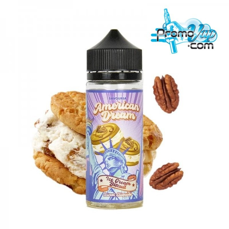Ice Cream Biscuit 100ml AMERICAN DREAM - SAVOUREA Ice Cream Biscuit 100ml AMERICAN DREAM