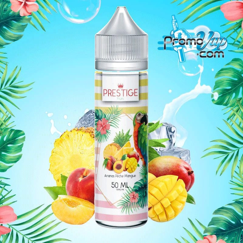 Ananas pêche mangue 50ml PRESTIGE FRUITS - PRESTIGE FRUITS Ananas pêche mangue 50ml PRESTIGE FRUITS