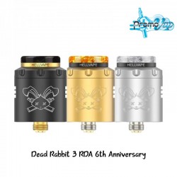 Atomiseur Dead Rabbit V3 RDA 6 Anniversary edition HELLVAPE