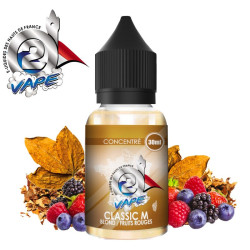 Classic M Arôme concentré 30ml O2Vape tabac fruits rouges - O2 VAPE