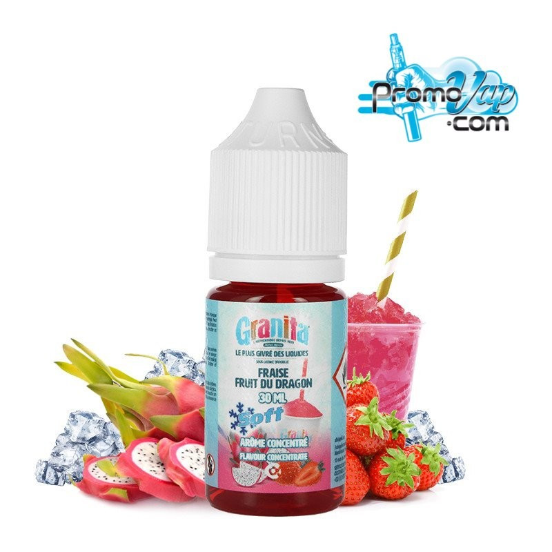 Fraise fruit du dragon 30ml Arôme concentré SOFT GRANITA - Alfaliquid Fraise fruit du dragon 30ml Arôme concentré SOFT GRANITA