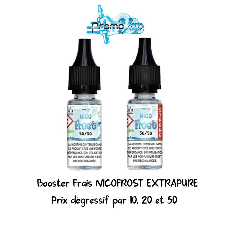 Booster de Nicotine Frais NICOFROST Strong 10ml - EXTRAPURE Booster de Nicotine Frais NICOFROST Strong 10ml