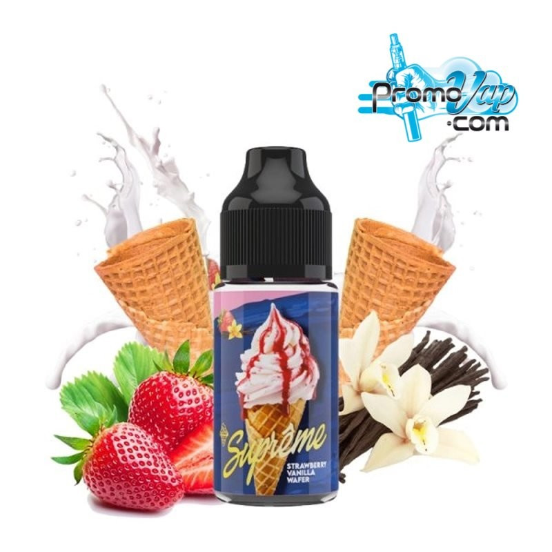 Strawberry vanilla Wafer 30ml SUPREME BY VAPE MAKER - vape maker Strawberry vanilla Wafer 30ml SUPREME BY VAPE MAKER