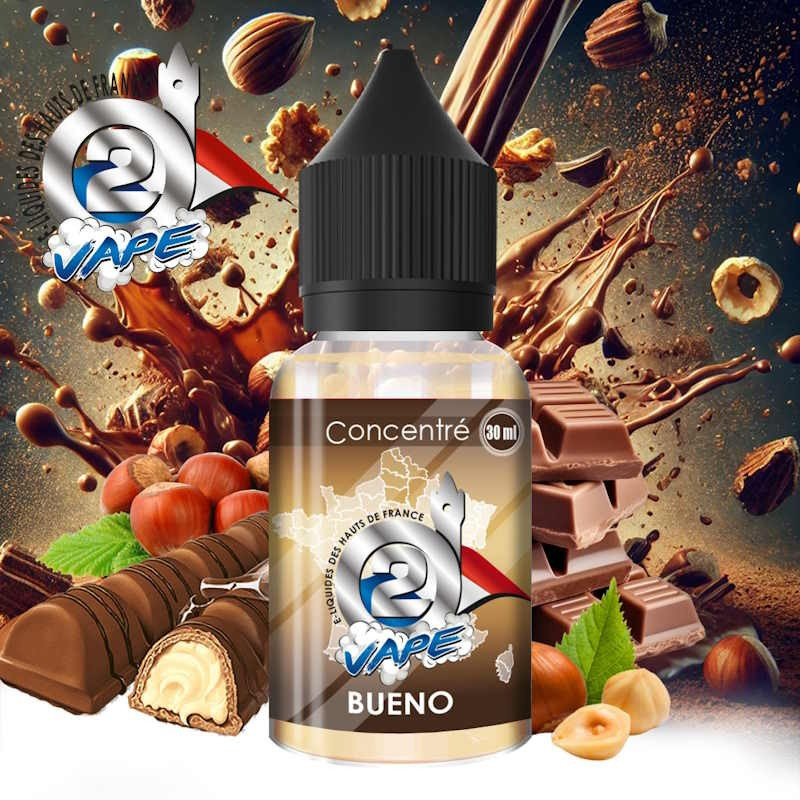Bueno Arôme concentré 30ml O2Vape barre chocolatée noisette - O2 VAPE Bueno Arôme concentré 30ml O2Vape barre chocolatée noisette