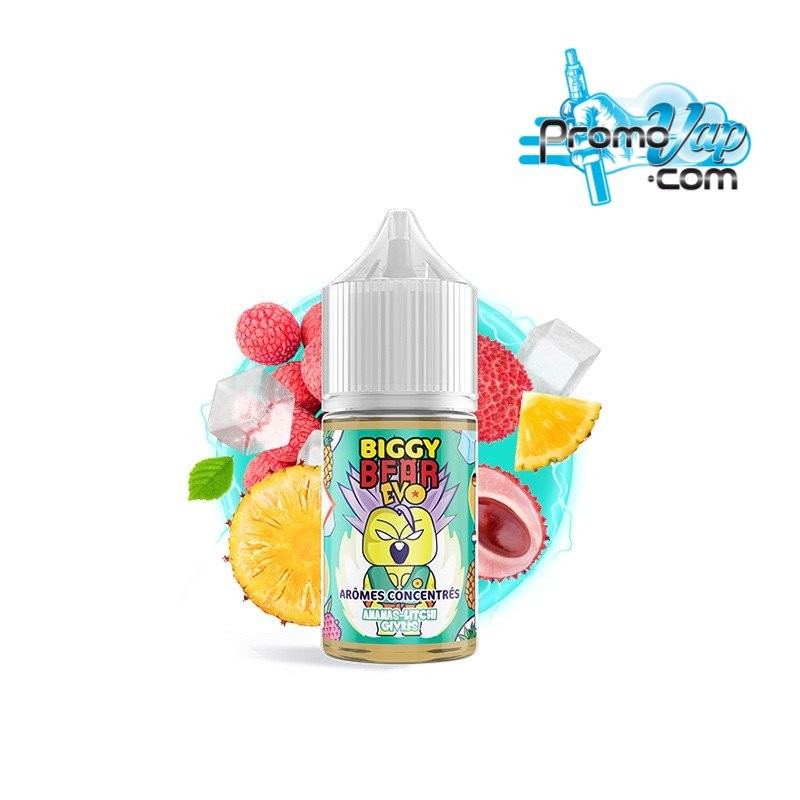 Ananas Litchi Givrés 30ml arôme BIGGY BEAR - Biggy Bear Ananas Litchi Givrés 30ml arôme BIGGY BEAR